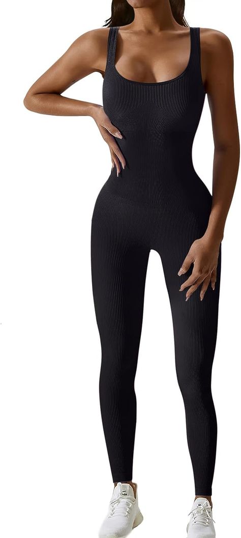 JN JANPRINT Yoga Workout Sets for Women 2 Piece Gym Outfits Ribbed Seamless Crop Tank High Waist Leggings Sport Bra Jumpsuit Set Women Workout Gym, Gym Jumpsuit, Legging Outfit, Yoga Jumpsuit, Solid Jumpsuit, Fitness Outfits, Jumpsuit For Women, Women Workout, Padded Sports Bra