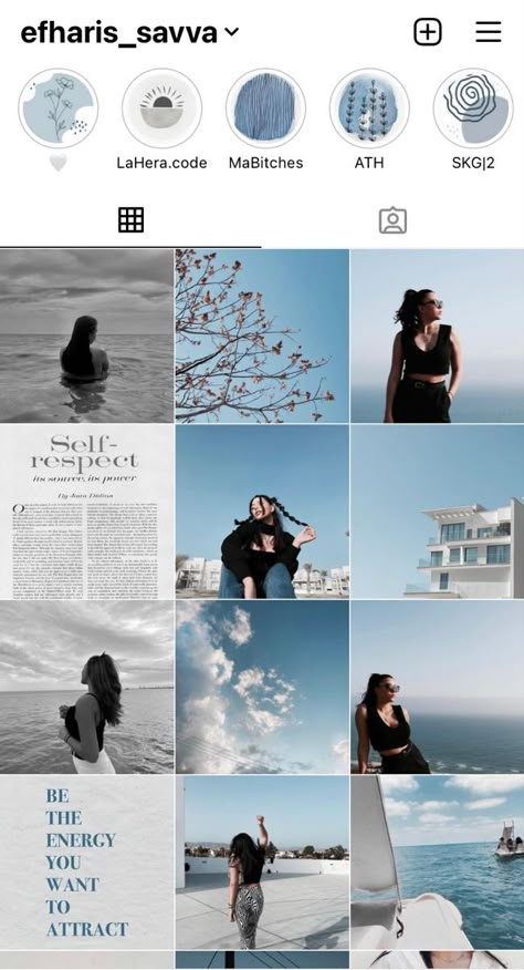 Insta Feed | Fotografía Instagram, Feeds Instagram, Fotos White Insta Feed Ideas, Instagram Feed Blue Theme, Blue Themed Instagram Feed, Instagram Feed Theme Layout Aesthetic, Instagram Post Feed Ideas, Blue Feeds Aesthetic Instagram, Aesthetic Insta Feed Layout, Blue And White Instagram Feed, Aesthetic Insta Feed Ideas