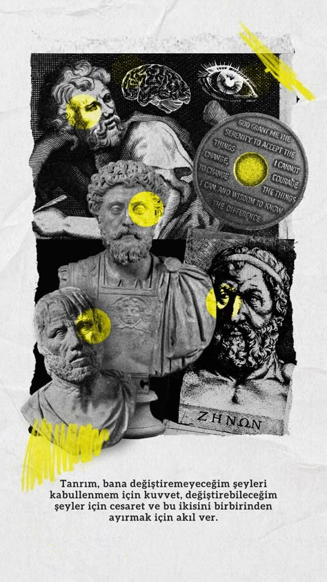 collage felsefe philosophy stoicism stoa stoacılık prayer dua Philosophy, Collage, Art