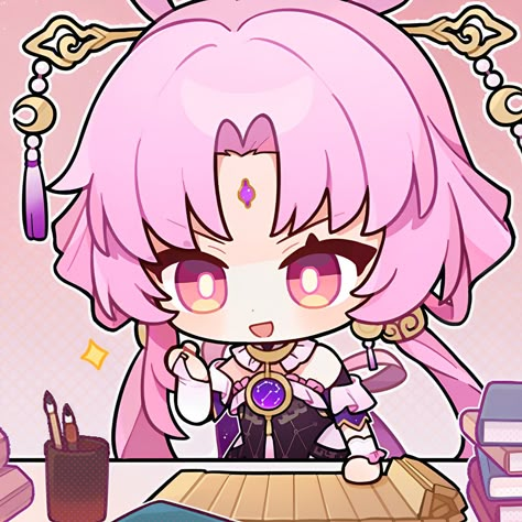 Fu Xuan Chibi Star Rail, Chibi Being Picked Up, Honkai Star Rail Stickers, Star Rail Fu Xuan, Honkai Stickers, Honkai Chibi, Hsr Chibi, Hsr Icons, Fu Xuan