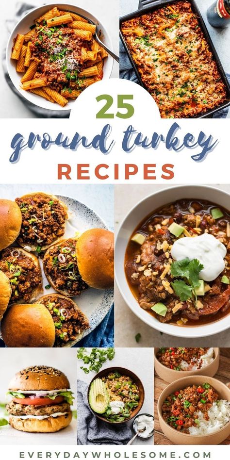 Ground turkey recipes for dinner that are healthy meals like soup, meatloaf, tacos and turkey burgers. Meals to make with ground turkey. healthy meal prep. easy, healthy turkey meatloaf, dinner ideas, recipes, for family, easy, healthy. meal prep recipes, ideas, for work, lunch, breakfast ideas. #mealprep #groundturkey #groundturkeyrecipes #groundturkeyrecipe #dinnerrecipes #easydinners #easyrecipes #easymealprep #healthymealprep #mealprepdinners #tacos #meatloaf #burgers #turkey #chicken Recipes With Ground Turkey Sausage, Ground Turkey One Pot Meal, Ground Turkey Lunch Recipes, Turkey Stock Recipe, Turkey Meatloaf Healthy, Ground Turkey Burgers, Meatloaf Burgers, Meatloaf Dinner, Ground Turkey Recipes Healthy