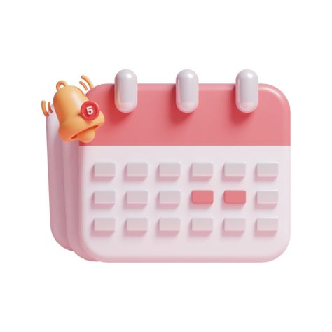 Cute Calendar Icon, Pink Calendar Icon, Calendar Emoji, Date Icon, Apple Playlist, Calendar App Icon, 3d Calendar, Notification Icon, Pink Calendar