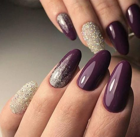 Trendy Manicure, Plum Nails, Nails Luxury, Nails Purple, Best Nail Art Designs, Fall Nail Colors, Manicure Ideas, Oval Nails, Gel Nail Designs