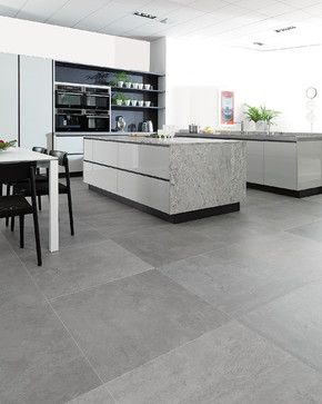 “Rodano Silver - Available at Ceramo Tiles The Rodano range is an excellent alternative to concrete, replicating the design and etchings of raw cement” Farmhouse Rugs Living Room, Grey Kitchen Tiles, Marble Kitchen Island, Grey Kitchen Floor, Tile Floor Living Room, Grey Floor Tiles, Living Room Tiles, Floor Tile Design, Grey Flooring