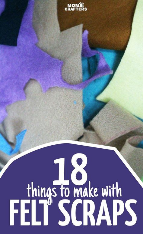 Don't throw away your felt scraps! These 18 cool things to make with felt scraps include a variety of easy felt crafts that can also be made from sampler packs. Click to see eighteen cool crafts for kids, teens, and adults. Felt Crafts To Sell Ideas, Felt Sheets Crafts, What To Make With Felt, Diy Felt Gifts, Things To Make With Felt, Felt Sweets, Cool Crafts For Kids, Felt Scraps, Easy Felt Crafts