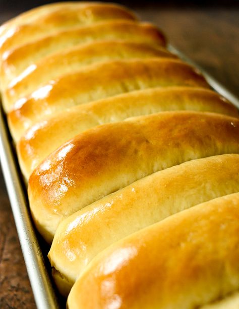 Homemade Hot Dog Bun Recipe: - Tiny Farm Big Family Hot Dog Rolls Recipe, Brioche Hot Dog Buns, Hot Dog Bun Recipe, Homemade Hot Dog Buns, Hot Dog Buns Recipe, Dogs Recipes, Homemade Hot Dogs, Hot Dog Bun, Making Hot Dogs