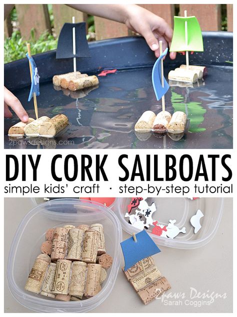 Cork Boats, Diy Cork, Boat Crafts, Inexpensive Crafts, Keep Kids Busy, Cork Diy, Crafts For Boys, Wine Corks, Who Will Win