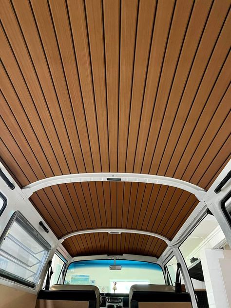 Volkswagen T2 Interior, Vw T1 Interior, Volkswagen T3 Interior, Vw T2 Interior Ideas, Vw T2 Interior, Van Ceiling Ideas, Vw Bus Interior Ideas, Volkswagen Van Interior, Vw T3 Interior Ideas