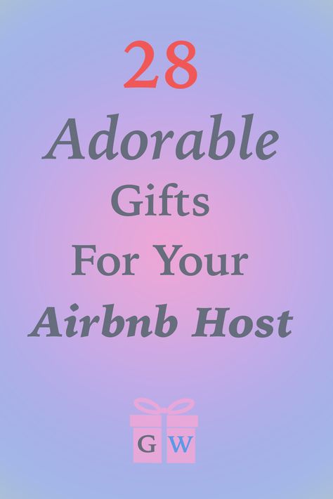 If you want to say thank you to your Airbnb host with a gift, we have put together a list just for you! Here are 28 adorable and thoughtful gifts for Airbnb hosts that they will actually find useful. #gifts #giftideas Airbnb Host Gifts, Airbnb Thank You Gift, Host Gift Ideas Thank You, Airbnb Gifts For Guests, Airbnb Gift Basket Ideas, Host Gift Ideas, Best Thank You Gifts, Vrbo Host, Bnb Ideas