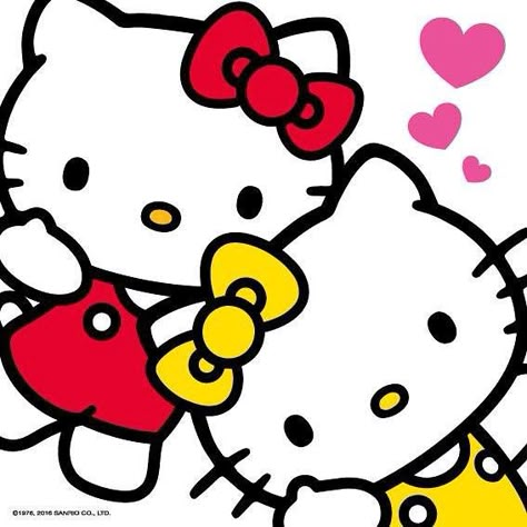 Hello Kitty And Mimmy White, Hello Kitty And Mimmy Sanrio, Hello Kitty And Mimi Wallpaper, Hello Kitty And Her Sister, Hello Kitty Sister, Christmas Pfp Hello Kitty, Pfp Aesthetic Hello Kitty, Mimmy Hello Kitty, Hello Kitty And Mimi