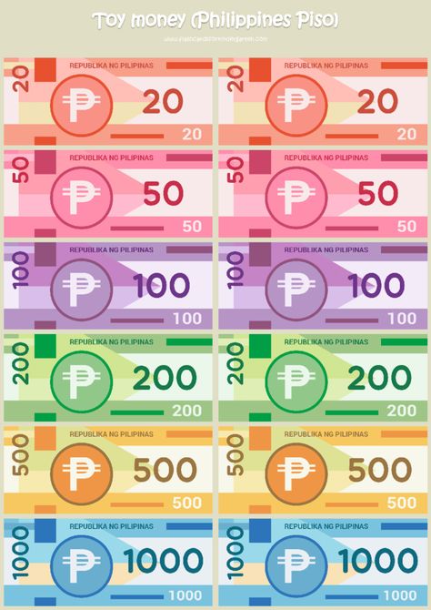 Philippine Money Printable, Play Money Printable Free Philippines, Money Printables Templates, Paper Money Printable, Play Money Printable Free, Philippine Money, Velcro Activities, Fake Money Printable, Play Money Template