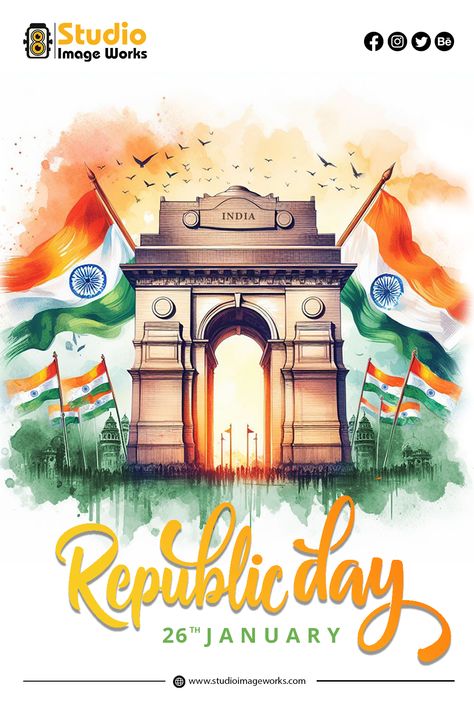 75th years of pride, progress, and passion! Wishing everyone a Happy Republic Day from Studio Image Works. Let's continue to create magic together.✨🎥 #StudioMagic#RepublicDay#JaiHind#ProudIndian#UnityInDiversity#ConstitutionDay #SaluteToHeroes#IndianPride Republic Day Wishes, Happy Republic Day, Republic Day, Day Wishes, It Works, To Create, Let It Be