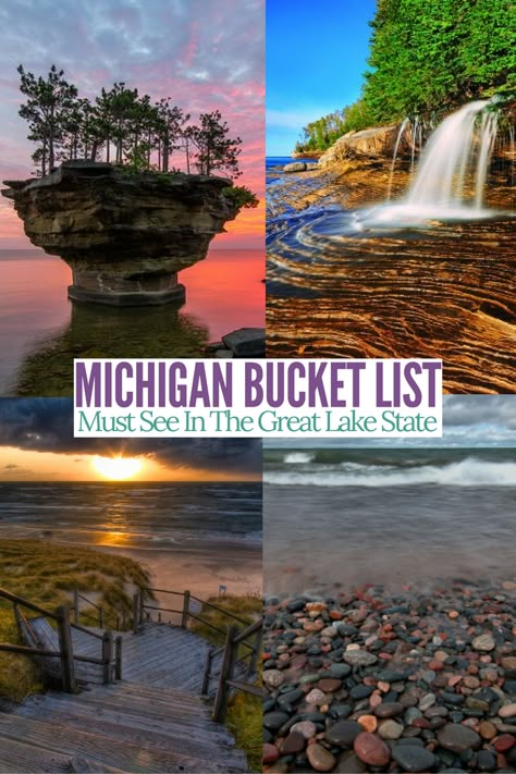 Things To Do In MichiganAmazing sites to see in Michigan Must add these to your bucket list. Michigan Bucket List, Things To Do In Michigan, Winter Vacations, Michigan Adventures, Travel Michigan, Michigan Road Trip, Michigan Summer, Michigan Vacations, Midwest Travel