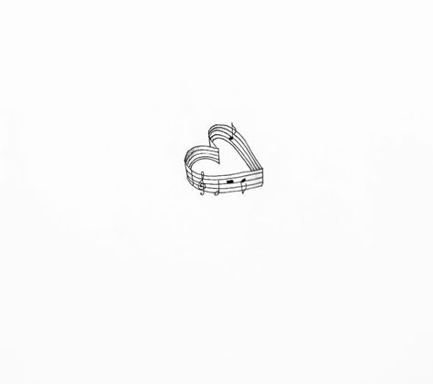 Heart With Music Tattoo, Music Design Tattoo, Musical Heart Tattoo, Piano Related Tattoo, Cute Tattoos Music, Music Tattoos Minimalist, Tattoo Ideas About Music, Heart And Music Tattoo, Music And Heart Tattoos