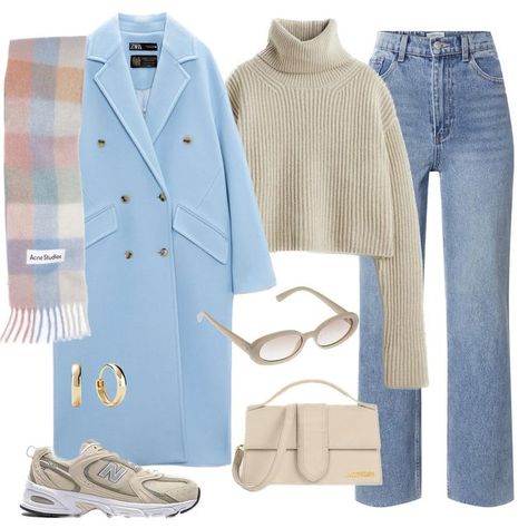 Mode Ab 50, Winter Fashion Outfits Casual, Blue Coat, Virtual Stylist, Blue Coats, Blue Colour, Winter Fashion Outfits, Teen Fashion Outfits, Outfits Casuales