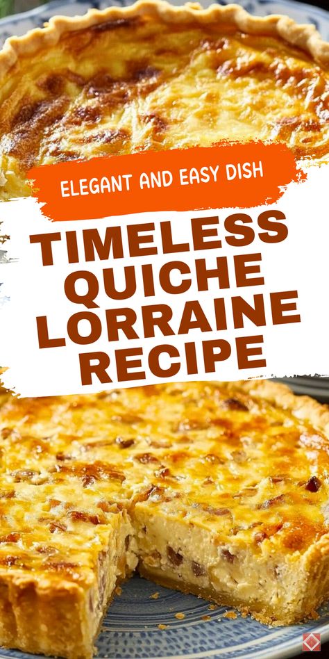 Looking for a dish that’s simple yet sophisticated? Try this Quiche Lorraine recipe! Creamy, savory, and perfectly balanced, it’s a classic French tart for breakfast, brunch, or dinner. Save this pin for a recipe that shines. Lorraine Quiche Recipe, Quiche Lorraine Recipe Easy, French Egg Recipes, Onion Quiche Recipes, Simple Quiche Recipes, Easy Quiche Crust, French Food Ideas, Perfect Quiche Recipe, Best Quiche Recipe Ever