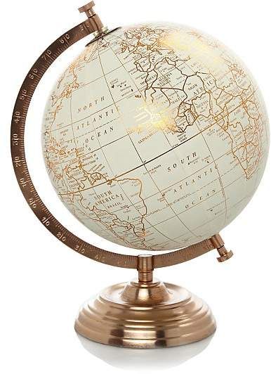 George Home Copper Globe Globe Decor, World Globe, George At Asda, Retro Home Decor, Retro Home, Globe, Copper, I Want, Room Decor