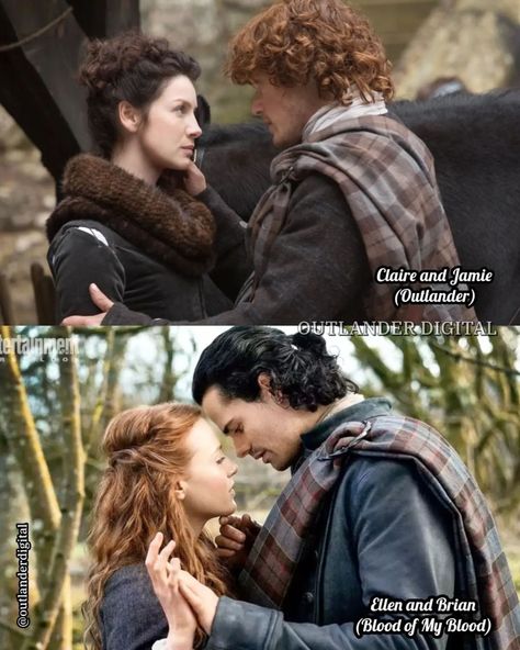 Claire&Jamie SamCait Outlander | Love these wonderful parallels by my dear friend @outlanderdigital 🥰♥️😘 . . PARALELOS As imagens de „Outlander“ × „Blood of My Blood“.… | Instagram Claire Outlander, Jeremy Irvine, James Fraser Outlander, Outlander Characters, Outlander 3, Nerd Herd, Jamie Fraser Outlander, Claire Fraser, Outlander Tv