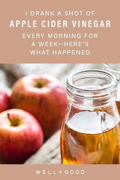 I drank apple cider vinegar, an anti-inflammatory immunity-booster, every morning for a week—this is what happened. Apple Cider Vinager, Apple Cider Vinegar Shots, Apple Cidar, Apple Cider Vinegar Health, Drinking Apple Cider Vinegar, Vinegar Diet, Cider Vinegar Drink, Apple Cider Vinegar Remedies, Apple Cider Vinegar Rinse