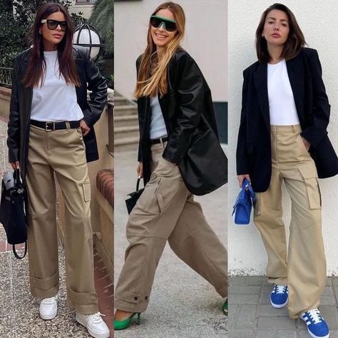 Khaki Pants Outfit Women, Cargo Pants Women Outfit, Khaki Pants Outfit, Pants Outfit Work, Cargo Outfit, Winter Pants Outfit, Cargo Pants Outfit, Beige Outfit, One Clothing