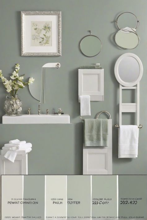 Home interior design, interior bedroom design, kitchen designs, living room interior Sage Green Paint Bathroom, Spa Green Bathroom, Toilet Paint Ideas, Light Green Bathroom Walls, Paint For Honey Oak, Bathroom Green Paint, Light Green Bathroom Ideas, Paint For Bathroom Cabinets, Sage Bathroom Ideas