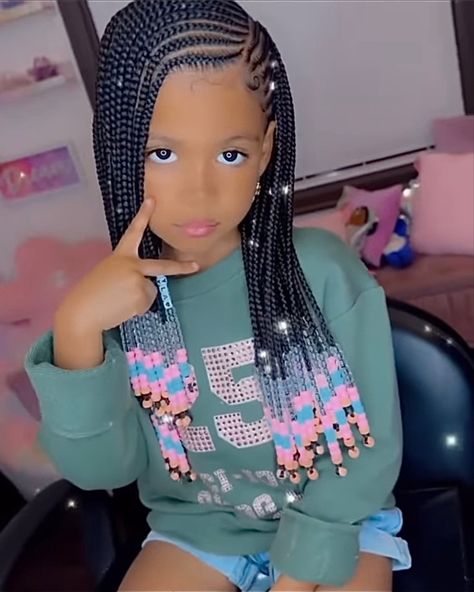 Beautiful Hairstyles For Kids, Baby Girl Braids, Baby Girl Hair Styles, Kids Braided Hairstyles Natural Hair, Braids For Children, Braids For Black Kids, Braided Hair Styles For Kids, Cornrows Hairstyles, Black Kids Braids Hairstyles