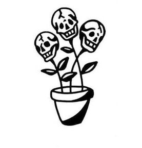 Stick Poke Tattoo, Stick Poke, Skull Flowers, Sharpie Tattoos, Stick N Poke Tattoo, Flash Tattoo Designs, Doodle Tattoo, Spooky Tattoos, Stick N Poke