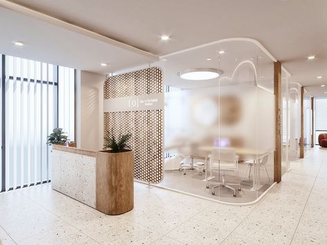 Modern Healthcare Design, Dentistry Office Design, Small Dental Clinic Design, Small Clinic Design, Dental Clinic Reception Design, Dental Clinic Reception, Clinic Reception, Dental Design Interior, Medical Clinic Design