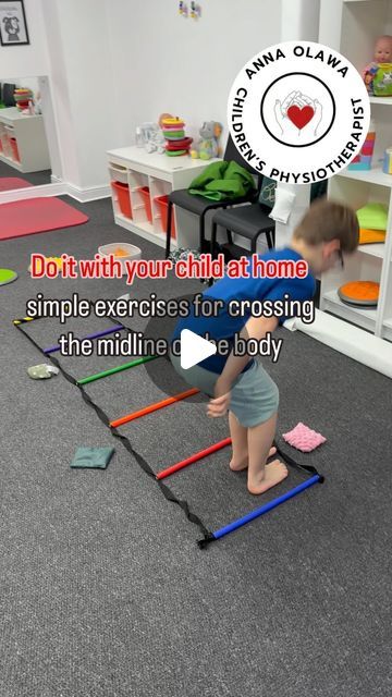 Anna Olawa Paediatric Physio Aberdeen/ 🇵🇱🏴󠁧󠁢󠁳󠁣󠁴󠁿 on Instagram: "#exercise #kidsphysio #kidsactivities #exerciseforkids #crossingmidline #physiotherapist #physiotherapy #childrensphysiotherapistaberdeen #aberdeenmassage #aberdeenphysio #ot #pt #sensoryintegrationtherapy #parents #parenting #aberdeencity #smallbusinessaberdeen #aberdeenphysioclinic #newreels #trendingreels ——————————————————————————————— Children’s Physiotherapist, Sensory Integration Therapist, Massage" Paediatric Physiotherapy Ideas, Preschool Occupational Therapy Activities, Sensory Gym Ideas, Occupational Therapy For Kids, Child Care Activities, Sensory Integration Activities, Toddler Preschool Activities, Movement Is Medicine, Reflex Integration