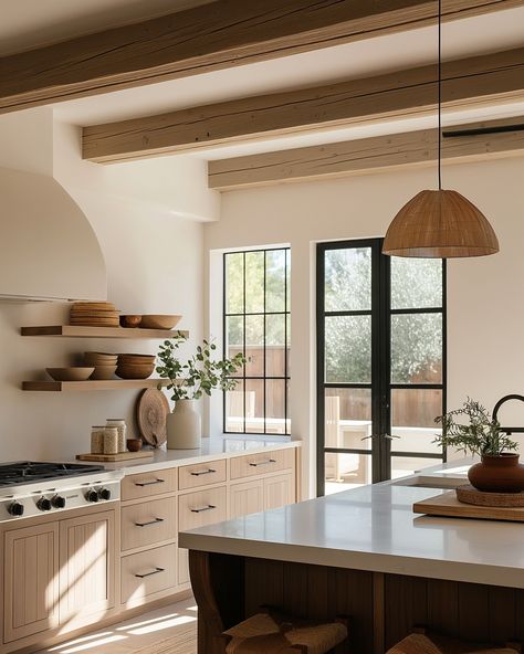 These concept interiors of a California home showcase the beauty of organic modern style. With natural materials, warm tones, and sleek lines, each room exudes a relaxed yet sophisticated vibe. A perfect blend of nature and contemporary design. 🌿🏡 #organicmodern #californiainteriors #livingroomideas #livingroominspiration #livingroomstyle #livingroomgoals #livingroomstyling #livingroomdetails #minimalistinterior #minimalisthome #minimalisthomedecor #beigeaesthetic #beigeinterior #interior1... Modern Spanish California Home, Rustic California Home, Southern California Interior Design Style, Modern California Kitchen, California Organic Modern, Organic Modern House Interior, California Ranch Interior Design, Modern California Home Interiors, California Interior Design Style