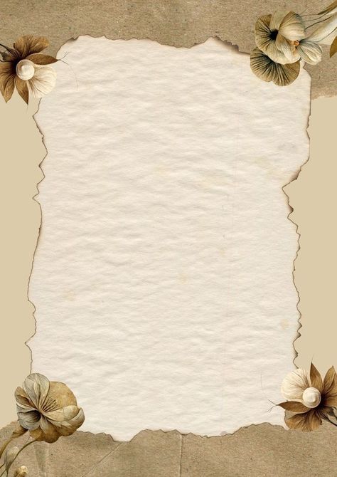 Scrapbook Vintage Background, Vintage Design Scrapbook, Border For Portfolio, Vintage Aesthetic Border Design, Border In Bond Paper, Paper For Edit, Background Aesthetic For Projects, Vintage Page Design, A4 Design Paper