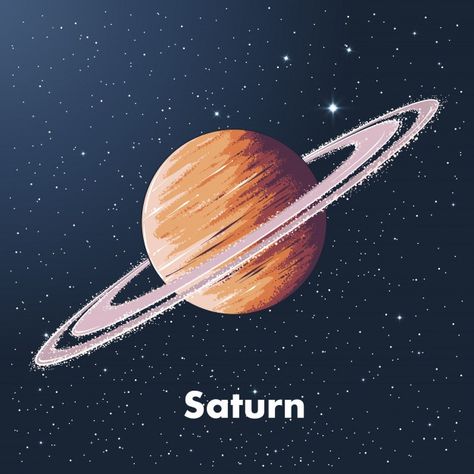 Hand drawn sketch of planet saturn in co... | Premium Vector #Freepik #vector #background #star #hand #light Painting Of Saturn, Aesthetic Saturn, Saturn Drawing, Saturn Art, Planet Painting, Planet Drawing, Saturn Planet, Space Drawings, Planet Saturn