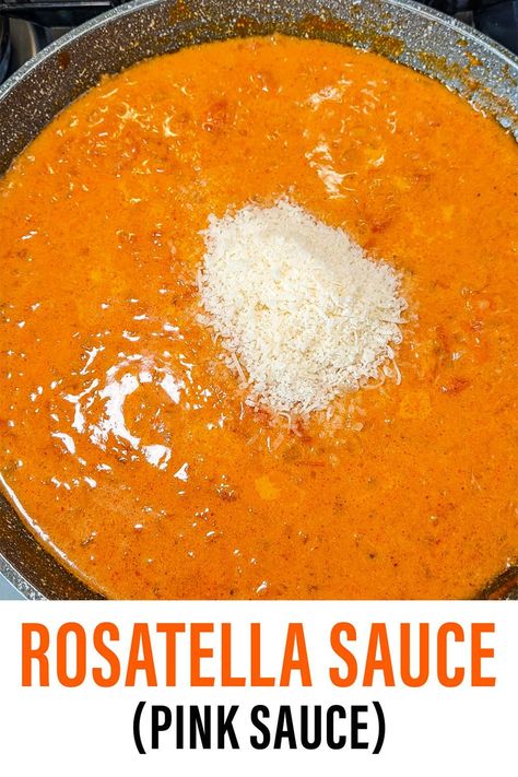 Turn your ordinary pasta into a gourmet delight with Rosatella Sauce. Its smooth and velvety texture, paired with a savory tang, will leave your taste buds craving for more. Ideal for any season or celebration. Homemade Rose Sauce, Italian Pink Sauce, Parma Rosa Sauce Recipes, Blush Sauce Pasta, Rose Sauce Recipe Pasta, Rosa Sauce Recipe, Pink Sauce For Pasta, Pink Pasta Sauce Recipes, Rosa Pasta Sauce