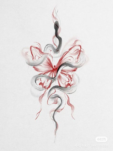 30 Tattoo, Charm Tattoo, Harmony Design, Red Spider Lily, Boho Tattoos, Spider Lily, Spider Tattoo, Lily Tattoo, Red Tattoos