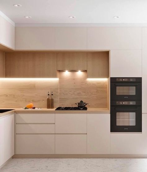 Compact Kitchens, Small Modern Kitchens, Desain Pantry, Kabinet Dapur, Modern Kitchen Interiors, Kitchen Interior Design Decor, Kitchen Interior Design Modern, Optimize Space, Kitchen Design Decor