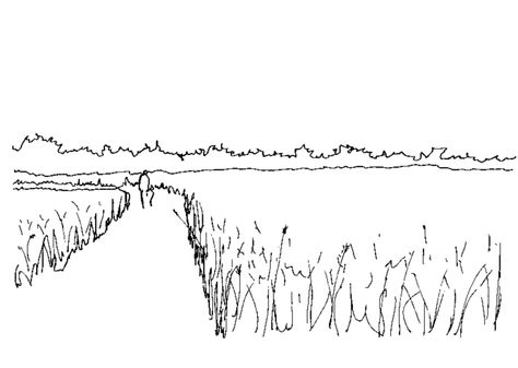 Sketch: landscape architecture study - Paths Landscape Sketch Pencil, Sketches Landscape, Pencil Sketches Landscape, Architecture Study, Sketch Landscape, Landscape Architecture Diagram, Landscape Design Drawings, Nature Sketch, Music Drawings