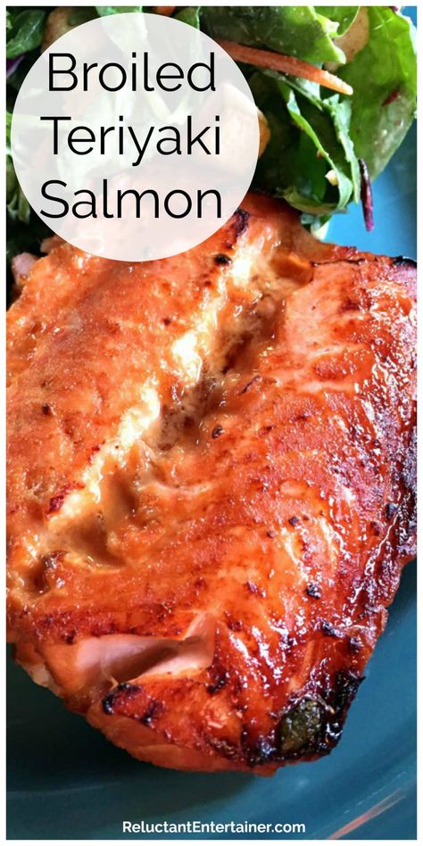 Whole Salmon Recipe, Broiled Salmon Recipes, Asian Salmon Recipes, Salmon Teriyaki Recipe, Broiled Salmon, Easy Salmon Recipes, Salmon Seasoning, Teriyaki Salmon, Easy Salmon