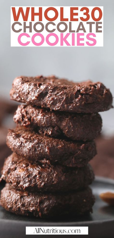 If you are looking for more delicious healthy recipes to satisfy your sweet tooth on your Whole30 diet you will love these Whole30 cookies with banana and chocolate. This nutritious chocolate cookie recipe also makes a tasty Whole30 snack to keep you full! Whole 30 Breakfast Cookies, Whole 30 Recipes Desserts, Whole 30 Banana Dessert, Whole 30 Desert, Whole 30 Cookie Recipes, Whole 30 Desserts Easy, Whole30 Cookies, Whole30 Sweets, Whole 30 Dessert Recipes