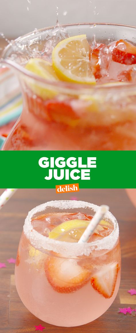 If you love Moscato, you're gonna be OBSESSED with giggle juice. Get the recipe from Delish.com. Giggle Juice Recipe, Giggle Juice, Drink Drank Drunk, Drinks To Try, Moscato, Alcohol Drinks, Alcohol Drink Recipes, 5 O Clock Somewhere, Alcoholic Beverages