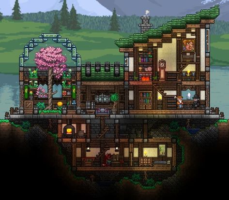 Terraria Castle, Terraria Memes, Terraria Base, Terraria Houses, Terraria Game, Terrarium Base, Terraria Tips, Terraria House Ideas, Terraria House Design