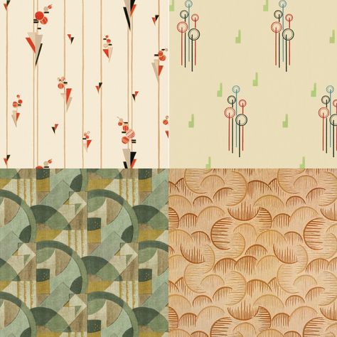 1930s interior design inspos 1930s Curtains, 30s Interior Design, Historical Bedroom, 1930s House Interior Original, 30s Interior, 1920s House Interior Design, 1930 Interior Design, 30s Glamour, 1930s Wallpaper