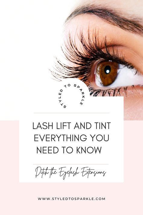 Ditch the eyelash extensions and try a lash lift and lash tint to enhance your natural eyelashes. Lash tint and lift, lash tint diy, lash tint at home, lash lift tips, lash lift care. Lift And Tint Eyelashes, Lash Lifts And Tint, Diy Lash Lift And Tint At Home, Lash Lift And Tint Benefits, Eyelash Tint And Lift, Lash Tint Before And After, Diy Lash Tint, Lash Lift And Tint Before And After, Lash Lift Before And After