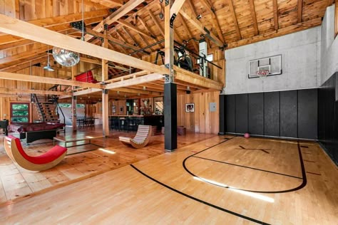 20 Acres Layout, Party Barn Interior, Man Cave Barn, Barn Gym, Home Basketball Court, Barn House Interior, Barn Loft, Indoor Basketball Court, Barn Shop