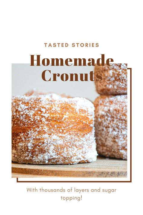 Layered Donut Recipe, Homemade Cronuts Recipe, Croughnuts Recipe, Croissant Doughnut Recipe, French Donuts Recipe, Parlor Donuts Recipe, Cronut Recipe From Scratch, Brioche Doughnut Recipe, Croissant Donut Recipe