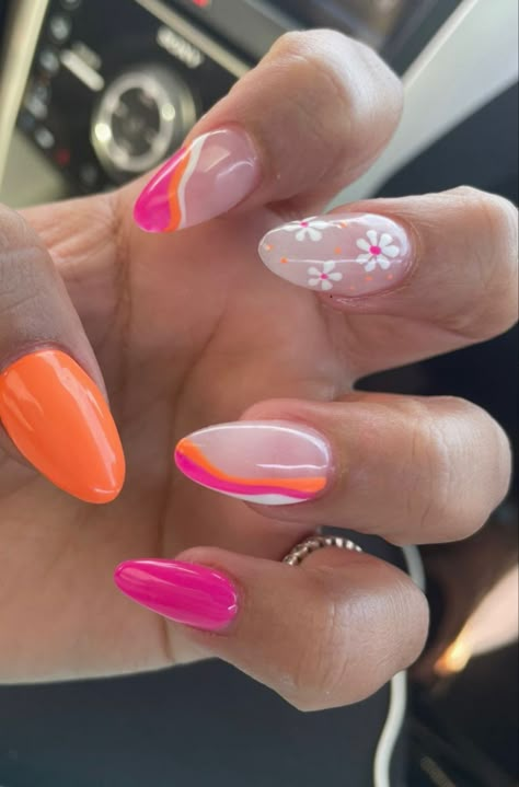 Preppy Nails, Broken Nails, Simple Gel Nails, Summery Nails, Cute Nail Ideas, Simple Acrylic Nails, Acrylic Nails Designs, Classy Acrylic Nails, Almond Acrylic Nails