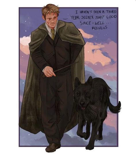 Remus Lupin Fan Art, Wolfstar Fanart, Sirius And Remus, Potter Family, Marauders Fanart, Remus And Sirius, Marauders Fan Art, Marauders Harry Potter, Prisoner Of Azkaban