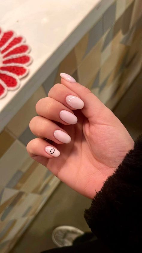 #milkynails #smile #nailsart #nailsofinstagram #nailsdesign #nails Nails Smile Design, Smile Face Nail Art, Smile On Nails, Smile Nails Design, Smile Nail Art, Smiley Nail Art, Smiley Face Nail Art, Spot Nails, Smile Nails