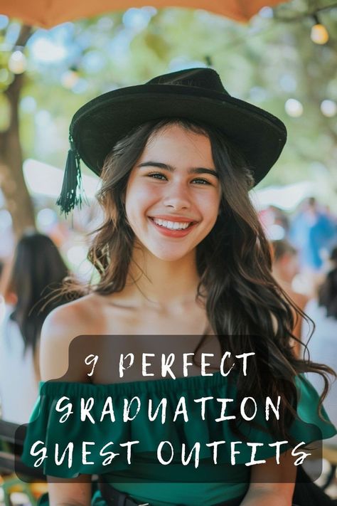 Unsure what to wear to a graduation as a guest? Discover stylish and appropriate outfit ideas that will make you look great and feel comfortable. Click to get the ultimate guide! 🎓👗 #FashionTips #GraduationStyle #GuestOutfit #DressToImpress #EventOutfits Graduation Outfit Ideas For Guest Cold Weather, Womens Graduation Outfit Classy, Graduation Lunch Outfit, Outfit Ideas For Graduation Guest, Outfits To Wear To A Graduation, Graduation Attire For Women Attendee, What To Wear To A Graduation Party As A Guest, Graduation Outfit Ideas For Guest Winter, Winter Graduation Guest Outfit