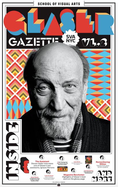 The Daily Heller: More Milton, More Glaser – PRINT Magazine Milton Glaser, Third Anniversary, Denver Art Museum, Denver Art, Graphic Design Course, School Of Visual Arts, Museum Poster, National Portrait Gallery, Print Magazine