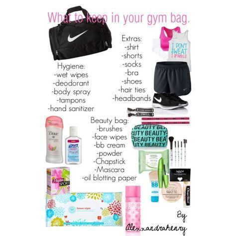 What to keep in your gym bag Schul Survival Kits, School Emergency Kit, Middle School Survival, School Survival Kits, Cheer Bag, Gym Bag Essentials, Volleyball Workouts, Backpack Essentials, High School Survival